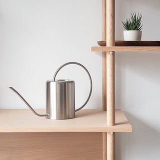 2L Stainless Steel Watering Can: Black Kanso Designs