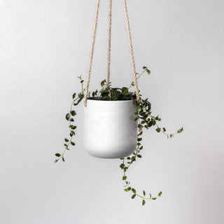 4" Signature Stone Hanging Planter Pot: Stone Grey Kanso Designs