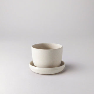 Bamboo Fibre Mini Planter Pot (White) Kanso Designs