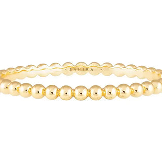 Beaded Stackable Ring Gold Sahira