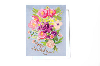 Happy Birthday Silver Bouquet Eliazbeth Grubaugh Creative