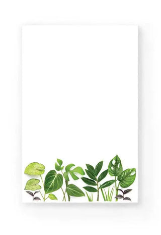 Large Note Pad ~ Houseplants Bottle Branch