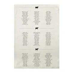 Linen Tea Towel Sir/Madam