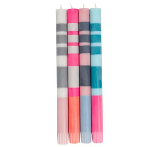 Striped Candle Tapers British Colour Standard